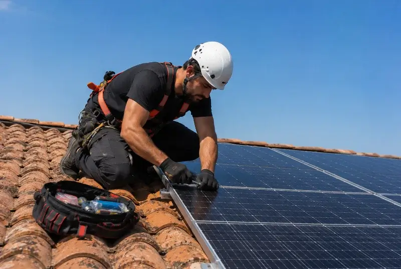Maintenance et monitoring de panneaux solaires à Saint-Aupre